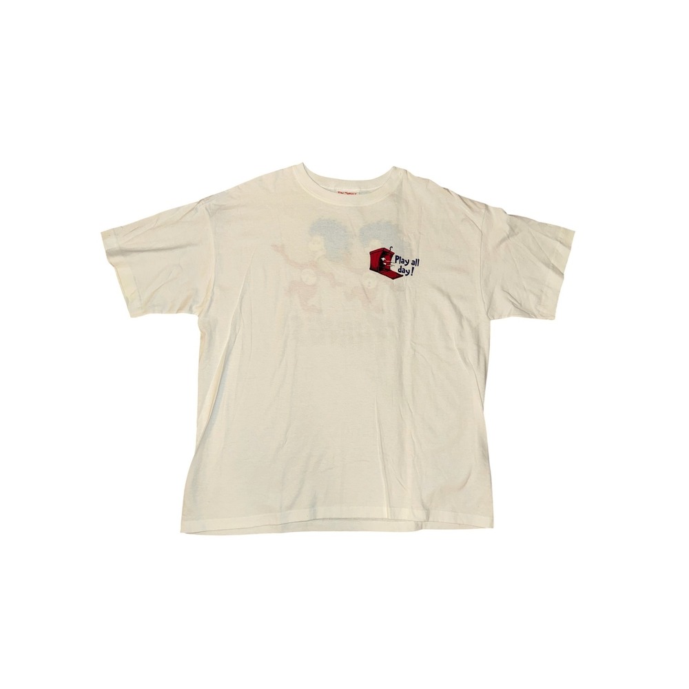 Dr. Seuss enterprises Graphic T-Shirt Mens Large White 1996 Thing 1 Thing 2 Vth